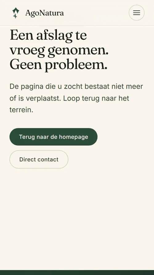 Mobiele weergave van een behandelingenpagina